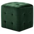 Mesitas de noche 2 unidades terciopelo verde 30x30x30