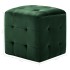 Mesitas de noche 2 unidades terciopelo verde 30x30x30