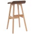 Taburete de cocina tela gris