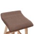 Taburete de cocina tela gris