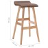 Taburete de cocina tela gris