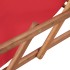 Silla de playa plegable de tela y estructura de madera