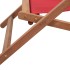 Silla de playa plegable de tela y estructura de madera