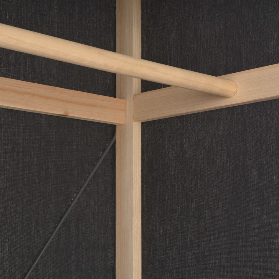 Armario de tela gris 79x40x170