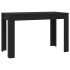Mesa de comedor de madera contrachapada negro 120x60x76