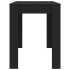 Mesa de comedor de madera contrachapada negro 120x60x76