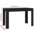 Mesa de comedor de madera contrachapada negro 120x60x76