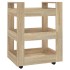 Carrito de cocina madera contrachapada color roble 60x45x80