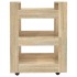 Carrito de cocina madera contrachapada color roble 60x45x80