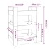 Carrito de cocina madera contrachapada color roble 60x45x80