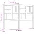 Cabecero de cama madera maciza de pino blanco 141x4x104