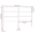 Cabecero madera maciza de pino 166x4x100