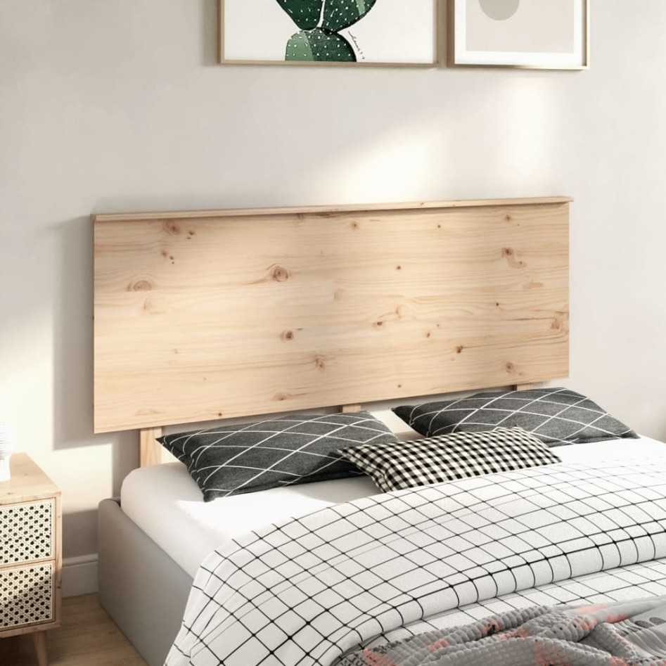 Cabecero de cama madera maciza de pino 154x6x82,5