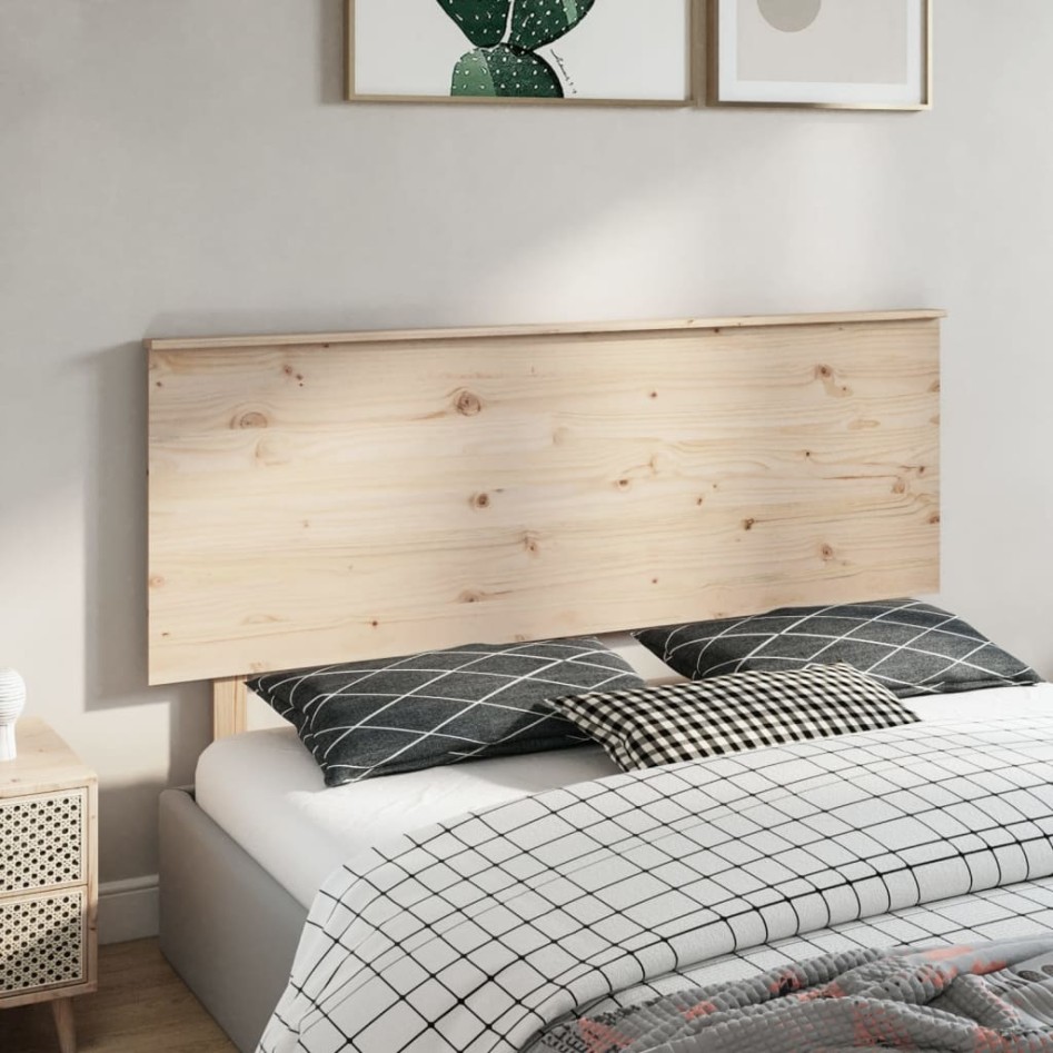 Cabecero de cama madera maciza de pino 164x6x82,5