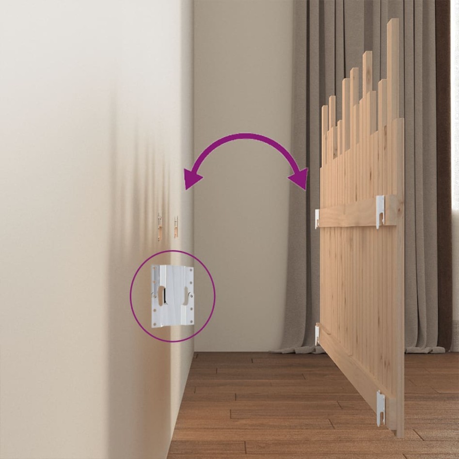 Cabecero de cama de pared madera maciza de pino 166x3x80