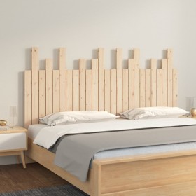 Cabecero de cama de pared madera maciza de pino 159,5x3x80