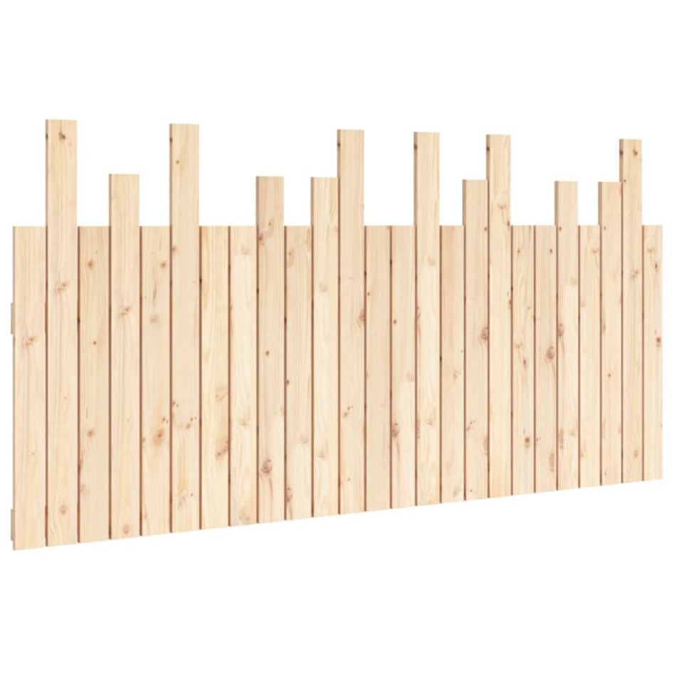 Cabecero de cama de pared madera maciza de pino 159,5x3x80