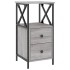 Mesita de noche madera de ingeniería gris Sonoma 34x35,5x70