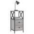 Mesita de noche madera de ingeniería gris Sonoma 34x35,5x70