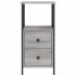 Mesita de noche madera de ingeniería gris Sonoma 34x35,5x70