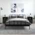 Mesitas de noche 2 uds madera contrachapada negro 40x42x60