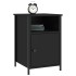 Mesitas de noche 2 uds madera contrachapada negro 40x42x60