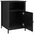 Mesitas de noche 2 uds madera contrachapada negro 40x42x60