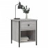 Mesita de noche 2 uds madera ingeniería gris Sonoma 40x42x50