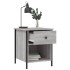 Mesita de noche 2 uds madera ingeniería gris Sonoma 40x42x50