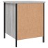 Mesita de noche 2 uds madera ingeniería gris Sonoma 40x42x50
