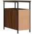 Mesita de noche madera de ingeniería marrón roble 30x60x60