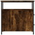 Mesita de noche madera de ingeniería roble ahumado 30x60x60