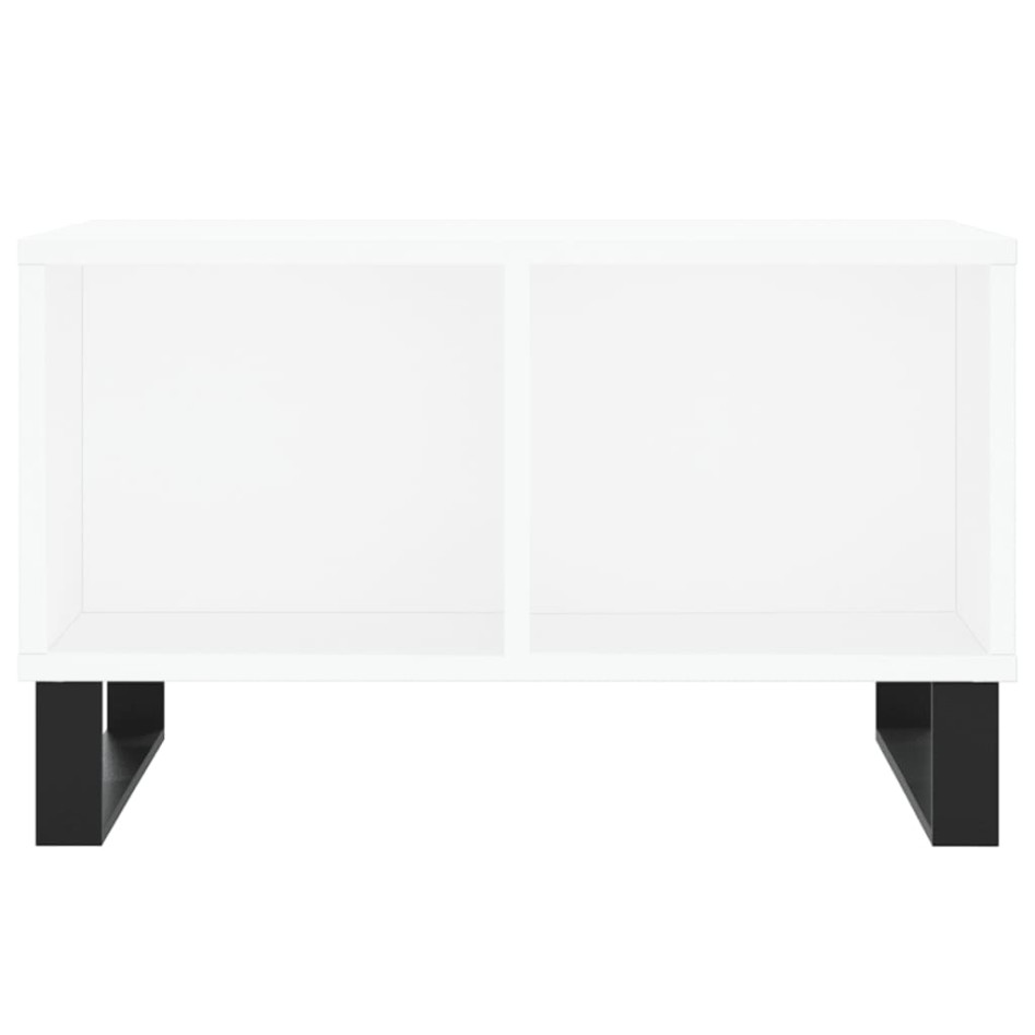 Mesa de centro madera contrachapada blanco 60x50x36,5