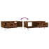 Mesa de centro madera contrachapada roble ahumado 90x50x36,5