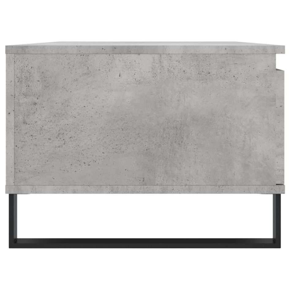 Mesa de centro madera contrachapada gris hormigón 90x50x36,5