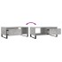 Mesa de centro madera contrachapada gris hormigón 90x50x36,5