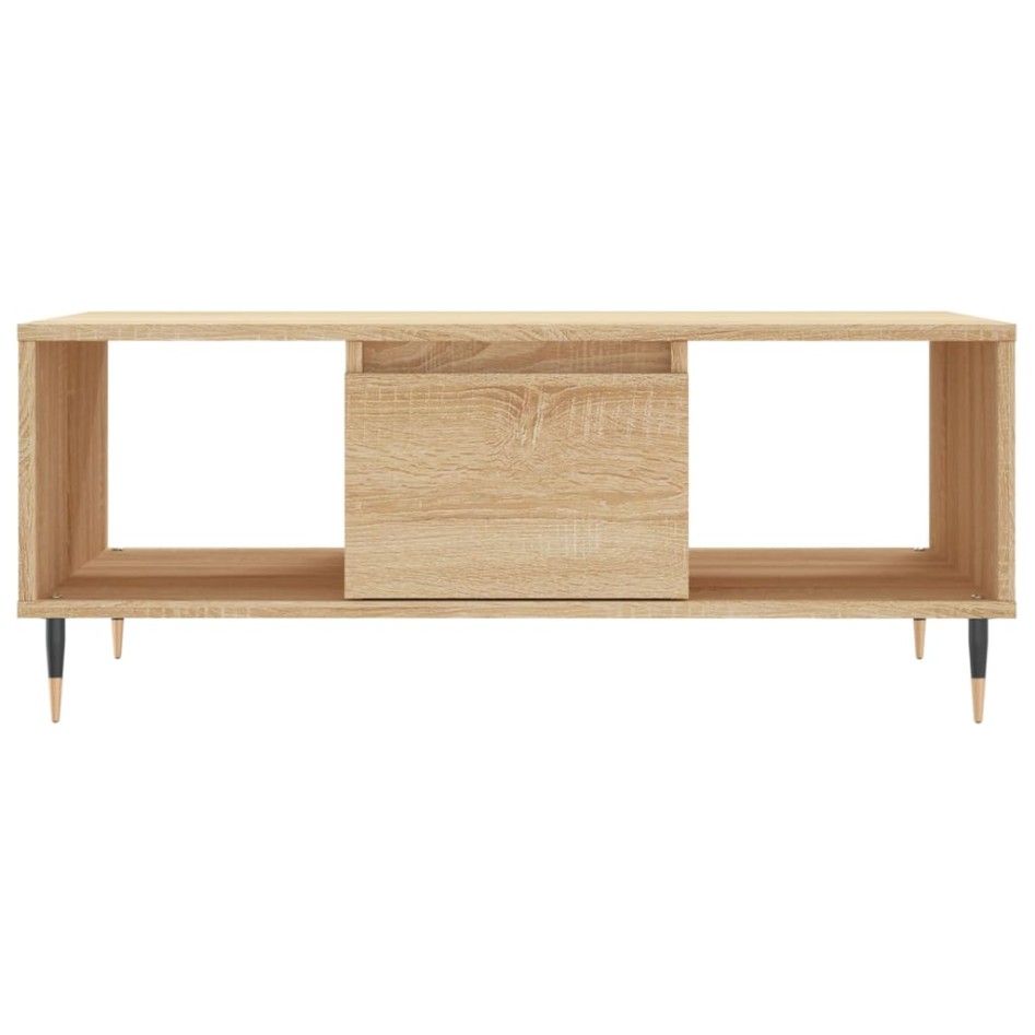 Mesa de centro madera contrachapada roble Sonoma 90x50x36,5