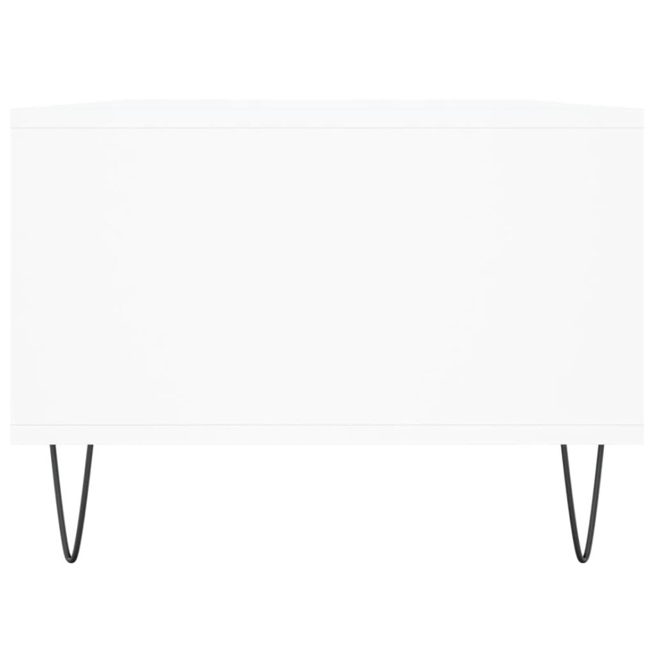 Mesa de centro madera contrachapada blanco 90x50x36,5