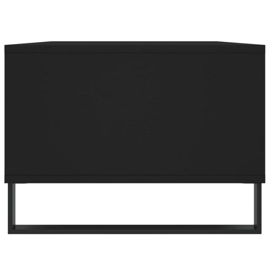 Mesa de centro madera contrachapada negro 90x50x36,5