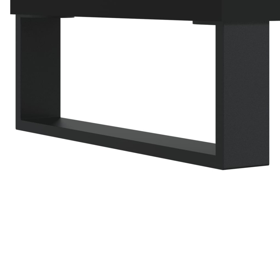Mesa de centro madera contrachapada negro 90x50x36,5