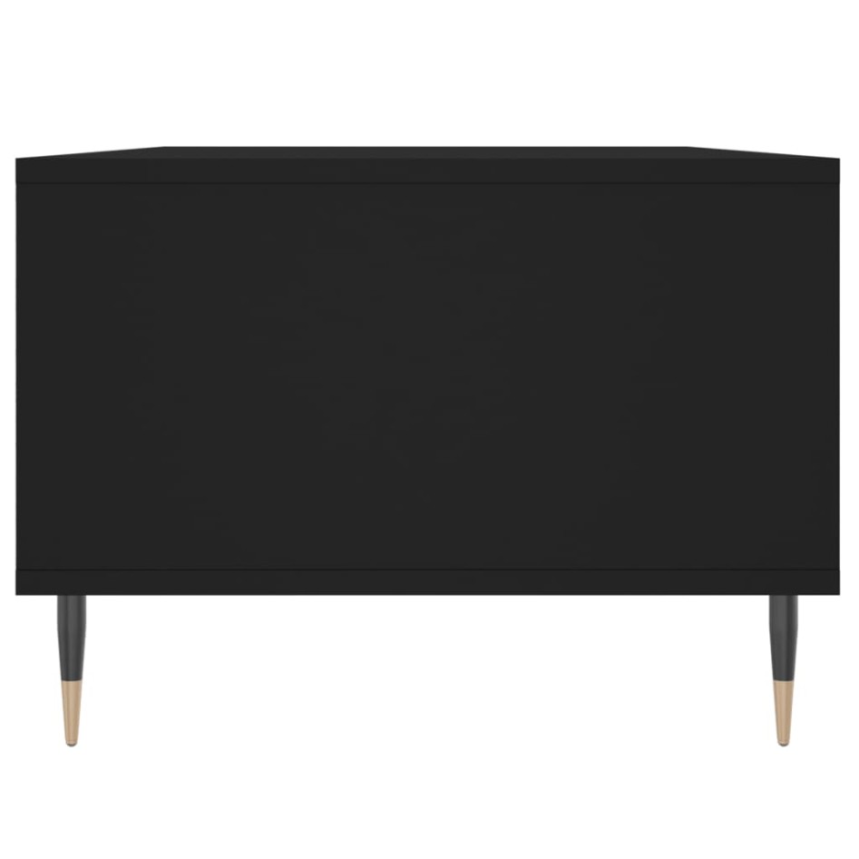 Mesa de centro madera contrachapada negro 90x50x36,5