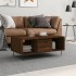 Mesa de centro madera contrachapada marrón roble 90x50x36,5