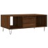 Mesa de centro madera contrachapada marrón roble 90x50x36,5