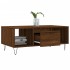 Mesa de centro madera contrachapada marrón roble 90x50x36,5
