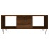 Mesa de centro madera contrachapada marrón roble 90x50x36,5