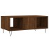 Mesa de centro madera contrachapada marrón roble 90x50x36,5