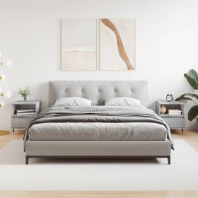 Mesitas noche 2 uds madera ingeniería gris hormigón 40x35x50