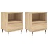 Mesitas noche 2 uds madera ingeniería roble Sonoma 40x35x50