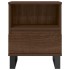 Mesitas noche 2 uds madera ingeniería marrón roble 40x35x50