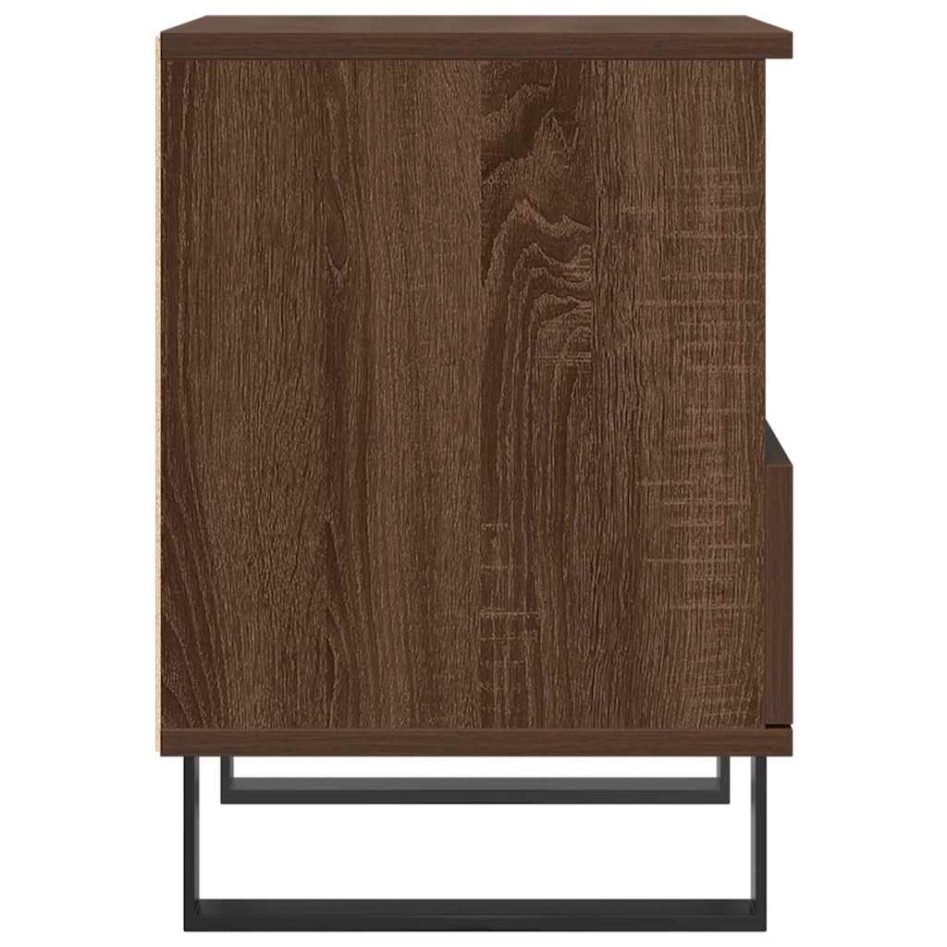 Mesitas noche 2 uds madera ingeniería marrón roble 40x35x50